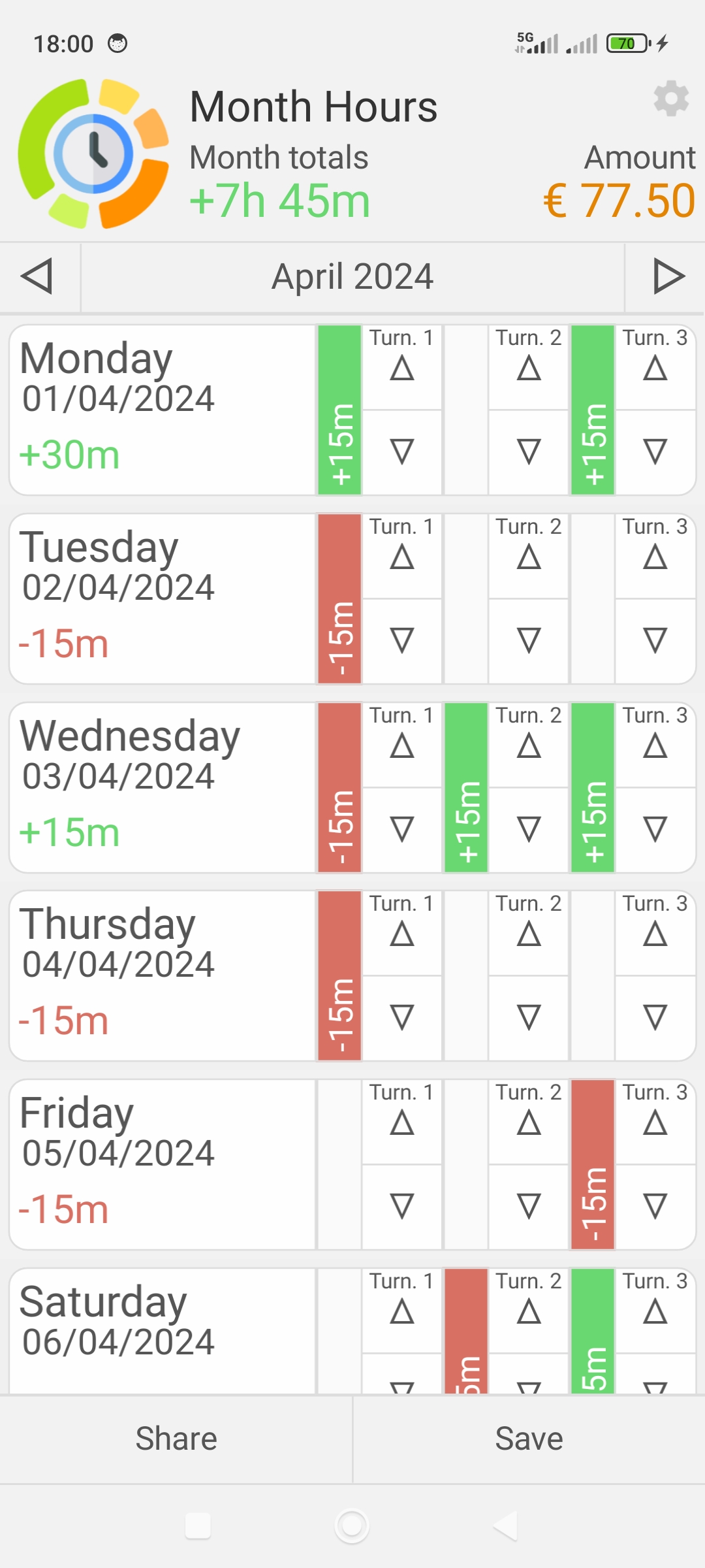 extra hours timeline white