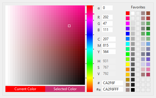 BasicApp Xojo Picker Color Full Component Light