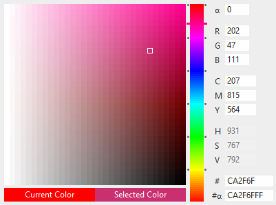 BasicApp Xojo Picker Color Driver and Values Light