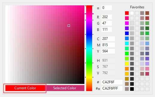 picker CurrentColor